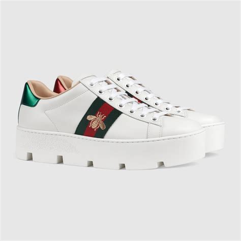 gucci ace sneakers reps|gucci bee platform sneakers.